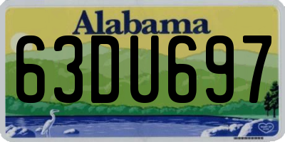 AL license plate 63DU697