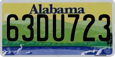 AL license plate 63DU723