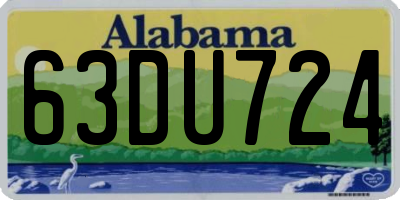 AL license plate 63DU724