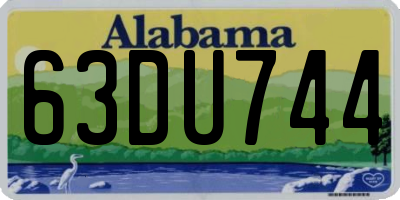 AL license plate 63DU744