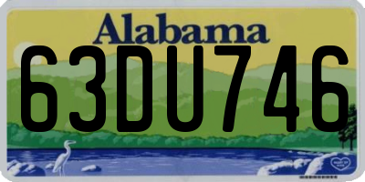 AL license plate 63DU746