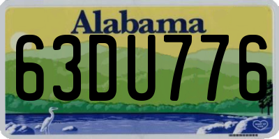 AL license plate 63DU776