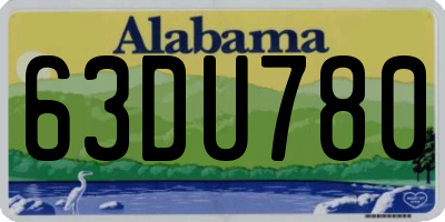 AL license plate 63DU780
