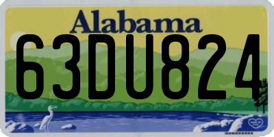 AL license plate 63DU824