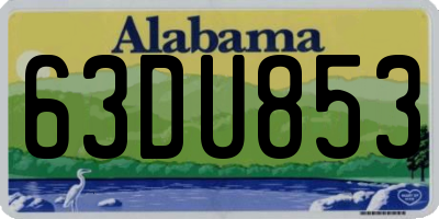 AL license plate 63DU853