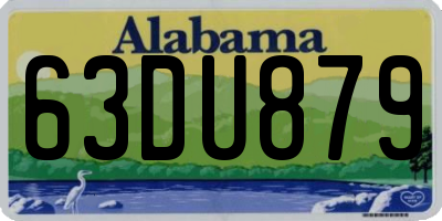 AL license plate 63DU879