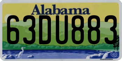 AL license plate 63DU883