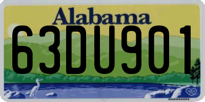 AL license plate 63DU901