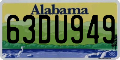 AL license plate 63DU949