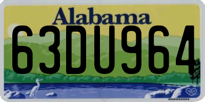AL license plate 63DU964