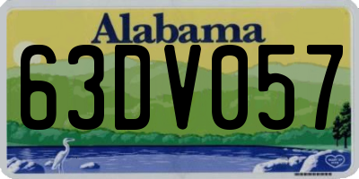 AL license plate 63DV057