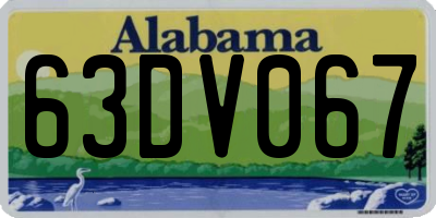 AL license plate 63DV067