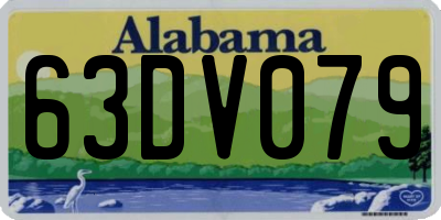 AL license plate 63DV079