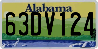 AL license plate 63DV124
