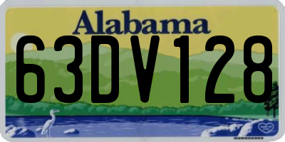AL license plate 63DV128
