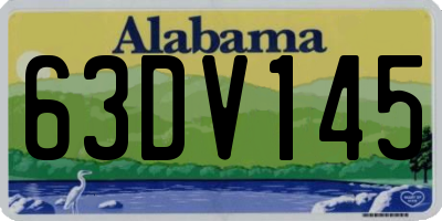 AL license plate 63DV145