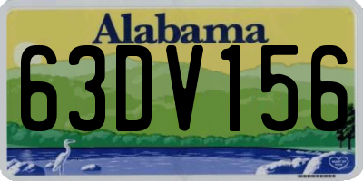 AL license plate 63DV156