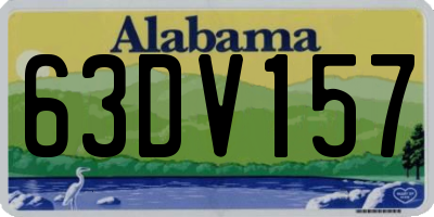 AL license plate 63DV157