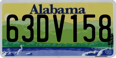 AL license plate 63DV158