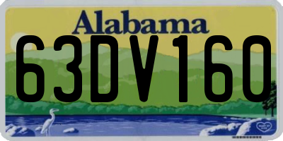 AL license plate 63DV160