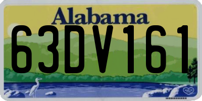AL license plate 63DV161