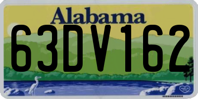 AL license plate 63DV162