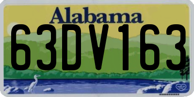 AL license plate 63DV163