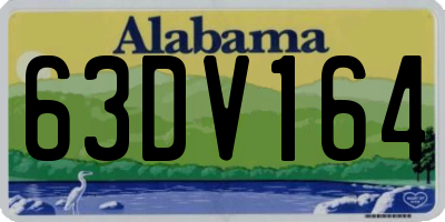 AL license plate 63DV164