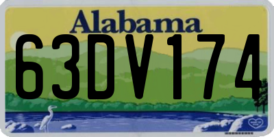 AL license plate 63DV174