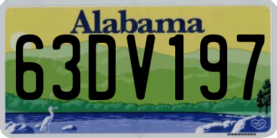AL license plate 63DV197