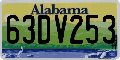 AL license plate 63DV253