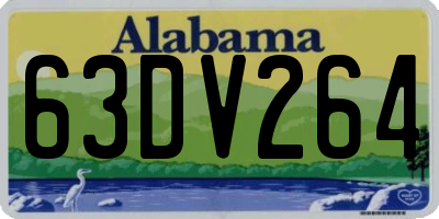 AL license plate 63DV264