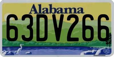 AL license plate 63DV266