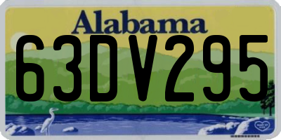 AL license plate 63DV295