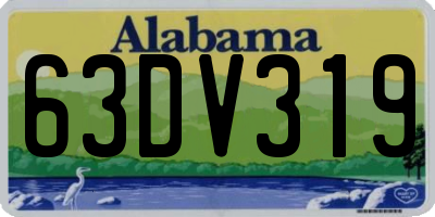 AL license plate 63DV319