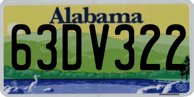 AL license plate 63DV322