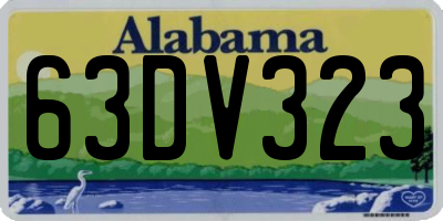 AL license plate 63DV323