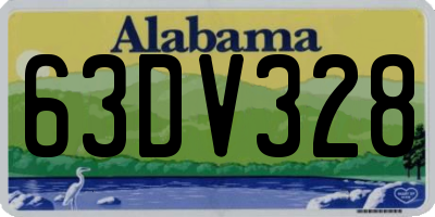 AL license plate 63DV328
