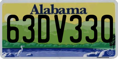 AL license plate 63DV330