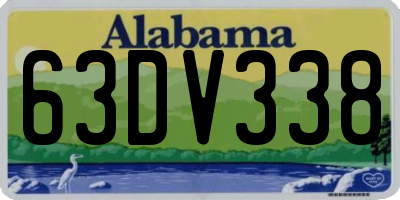 AL license plate 63DV338