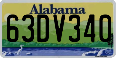 AL license plate 63DV340