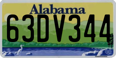 AL license plate 63DV344