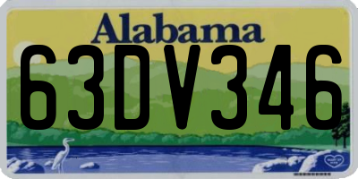 AL license plate 63DV346
