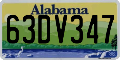 AL license plate 63DV347