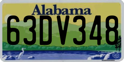 AL license plate 63DV348