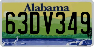 AL license plate 63DV349