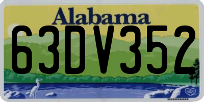 AL license plate 63DV352