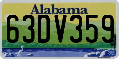 AL license plate 63DV359