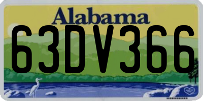 AL license plate 63DV366