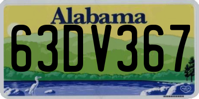 AL license plate 63DV367